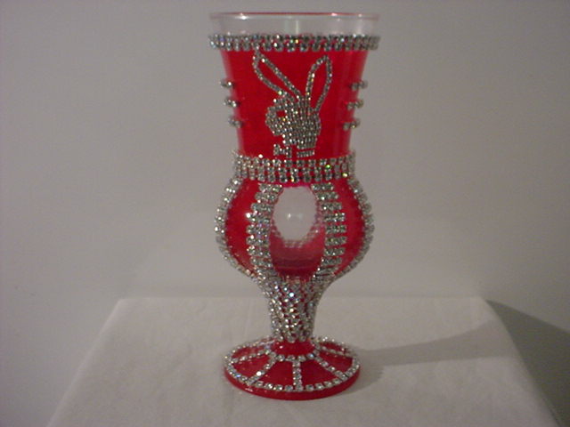 gold rot Iced Out Bling Glas Pimp Cup Becher 